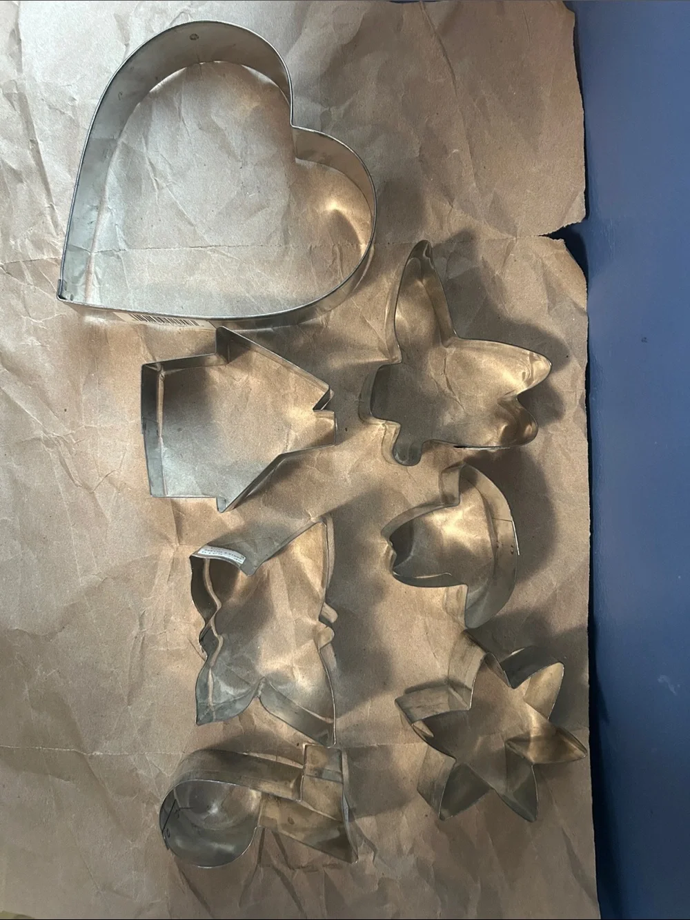 Metal Cookie Cutter Set - purchased at Santa's Village vintage previously loved